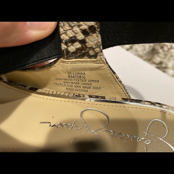 Jessica Simpson Lurina Python Print Shoes Size 8 - Picture 6 of 8